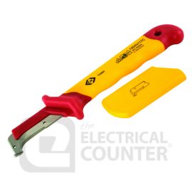 VDE Cable Sheath Stripping Knife Hardened Stainless Steel Blade image
