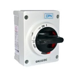 Cudis GR232/DC IP65 32A 2 Pole Enclosed DC Rotary Isolator image