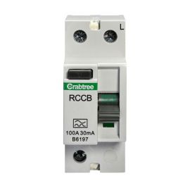 Crabtree 310/A030 Starbreaker 100A 30mA 2 Pole Type-A Plug-In RCD