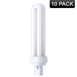 Crompton Double Turn D Type Lamp 13W - G24d-1 2 Pin Cap Cool White (10 Pack, 1.53 each)