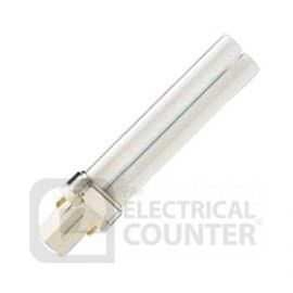 Crompton Single Turn S Type Lamp 11W - G23 2 Pin Cap White image