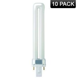 Crompton Single Turn S Type Lamp 9W - G23 2 Pin Cap Cool White (10 Pack, 1.59 each) image