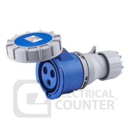 Deligo C240-16W  Blue Industrial Speed Fit Three Pin Coupler IP67 16A 240V image