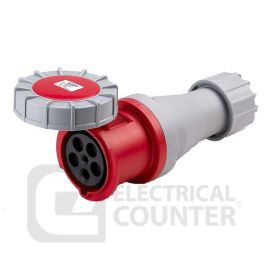 Deligo C415-63W  Red Industrial Speed Fit Five Pin Coupler IP67 63A 415V image