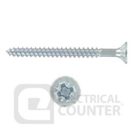 Deligo HE04050 Pack of 200 Bright Zinc Plated BZP Pozi Countersunk Twinthread Woodscrews 4 x 1/2 inch (200 Pack, 0.01 each)