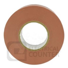 Deligo PT33BR  Brown Nylon PVC Insulation Tape 33m