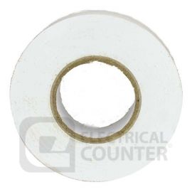 Deligo PT33W  White Nylon PVC Insulation Tape 33m