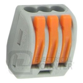 Deligo W222-3 Pack of 50 Re-Usable 3 Pole Lever Splicing Connectors (50 Pack, £0.38 each)