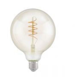 EGLO 110076 4W 2200K E27 G125 Retro Spiral Filament LED Lamp