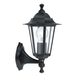Laterna 4 Black Outdoor Up Lantern Wall Light 60W E27 IP44 320mm