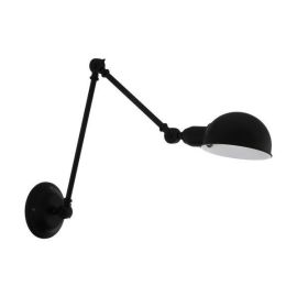 Exmoor Black and White Wall Light 28W E27 IP20 image