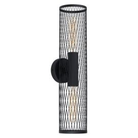 Redcliffe Black and Grid Ceiling/Wall Light 2x40W E27 IP20