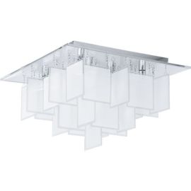 Condrada 1 Chrome Satin Glass Eco Ceiling Light 8x18W G9, Warm White image
