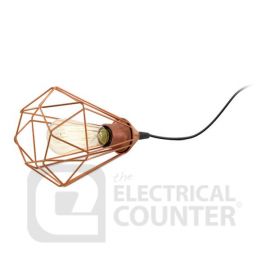 Tarbes Copper Coloured Table Light 60W E27 175mm image