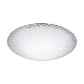 Riconto 1 Glass Fluted LED Wall-Ceiling Light 11W Warm White 250mm