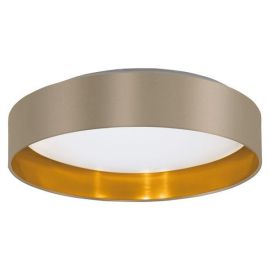Maserlo 2 Taupe and Gold Ceiling Light 24W LED 3000K Warm White IP20