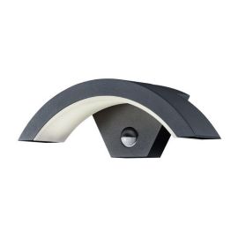 Ohio Anthracite Warm White LED Curved Wall Light 6W 3000K