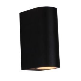240V Anthracite GU10 Up/Down Wall Light - Max 35W x 2