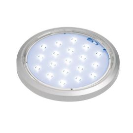 Satin Silver Neutral White Flat LED Under Cabinet Light 1.4W 4000K image