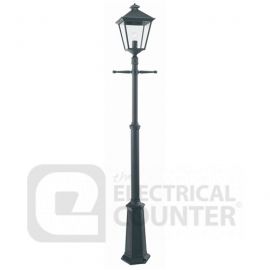 Turin Grande Black Lamp Post Single IP44 image