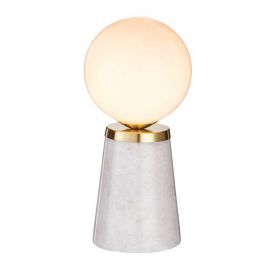 Endon Lighting 75968 Otto Brass/Marble IP20 3W G9 120mm Table Light w/Switch