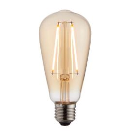 Endon 77107 2W 190lm 2000K E27 Amber Filament Pear LED Lamp image