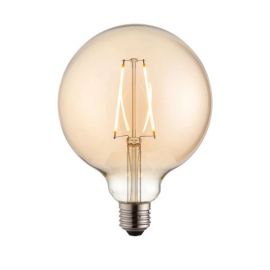 Endon 77111 2W 190lm 2000K E27 Amber Filament Globe LED Lamp