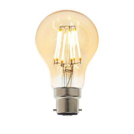 Endon 93029 6W 550lm 2700K B22 GLS Amber Filament LED Lamp