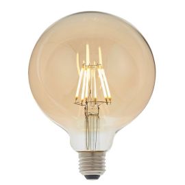 Endon 93031 6W 550lm 2700K E27 Amber Filament Globe LED Lamp