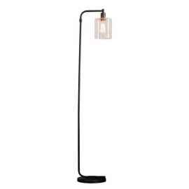 Endon Lighting 95456 Toledo Black IP20 10W E27 1520mm Floor Lamp w/Switch