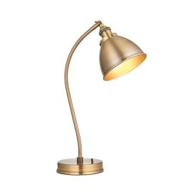 Endon Lighting 98747 Franklin Antique Brass 7W E14 Adjustable Table Lamp with Toggle Switch