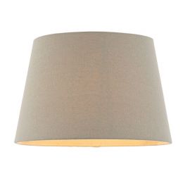 Endon Lighting CICI-10GRY Cici Grey Faux Linen 10 Inch Lamp Shade image