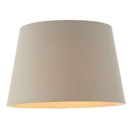 Endon Lighting CICI-16GRY Cici Grey Faux Linen 16 Inch Lamp Shade image