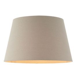 Endon Lighting CICI-18GRY Cici Grey Faux Linen 18 Inch Lamp Shade image