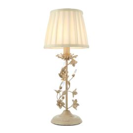 Endon Lighting LULLABY-TLCR Lullaby Gold/Cream 40W E14 Golf 495mm Table Light image