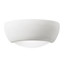 Endon Lighting UG-WB-X Eton White Ceramic IP20 60W E27 GLS Dimmable Wall Light image