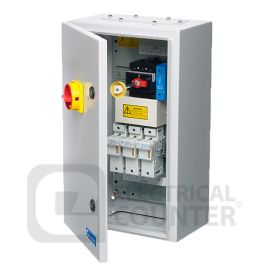 Europa FS1003PSNME IP65 100A 3 Pole Switched Neutral Enclosed Door Interlocked Fused Switch