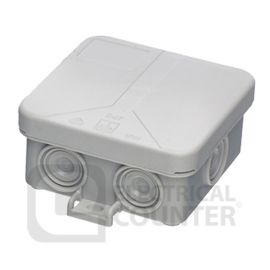 Insulated Junction Box 7 entries 75mm x 75mm x 37mm IP55 image
