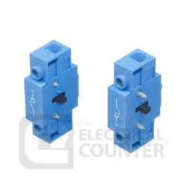 Europa LB2125AUXEM 80-125A Rear Mount 'Early Make Late Break' Neutral Pole Auxiliary Contact Block