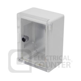 Europa PBE332513C IP65 IK10 330x250x130mm Clear Door Insulated ABS Plastic Enclosure