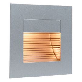 Satin Steel Wall & Step Light without Glass Cover 1 x 20W G4