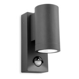 Graphite Shelby Single LED Wall Light with PIR 3W 4000K