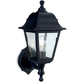 Black Resin Oslo Up/Downlight Lantern 1 x 60W E27 image