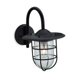 Black Cage Wall Light 1 x 60W E27 IP44 Rated image