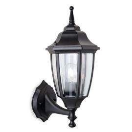 Black Faro Uplight Lantern 1 x 60W E27 IP44 Rated