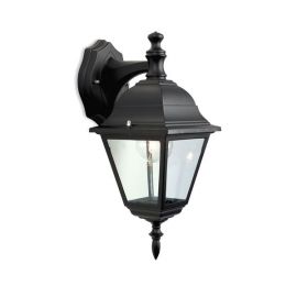 Black 4 Panel Downlight Lantern 1 x 60W E27
