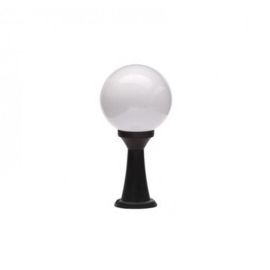 Black York Opal Globe Post Lantern Polycarbonate & ABS 42W IP44