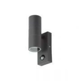 Leto Anthracite Up/Down Wall Light with PIR 2 x 35W GU10 image