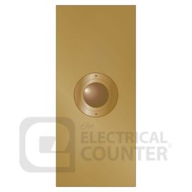 Forbes & Lomax ABELL/U Unlacquered Brass 1 Gang 4A Architrave Momentary Button Switch image