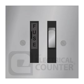 Forbes & Lomax SFCM/NIC/B Nickel Silver Switched Fused Connection Unit - Black Insert image